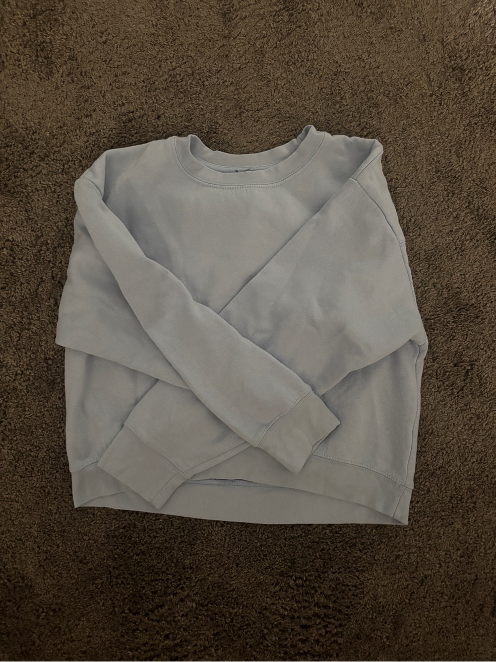 Zara Women’s Pastel Blue Crewneck Sweatshirt